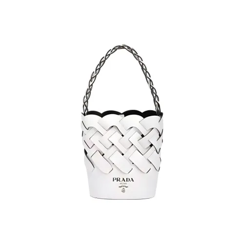 PRADA Кожа Сумка-ведро Сумка Женская Белая