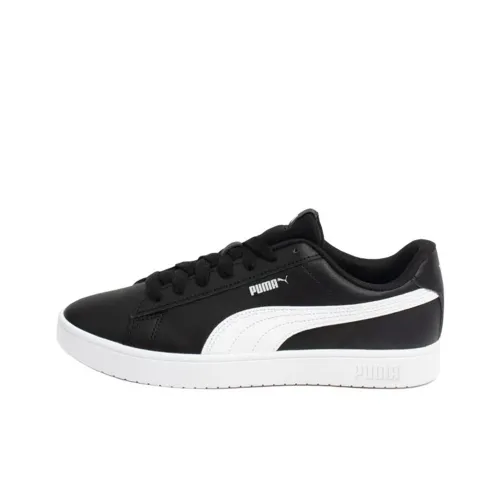 PUMA Rickie Low Топ Скейтборд Кроссовки Мужские Черно-Белые