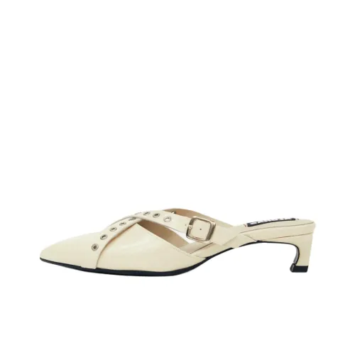 ALOHAS Домашние тапочки 4,5 см Женские Бежевые