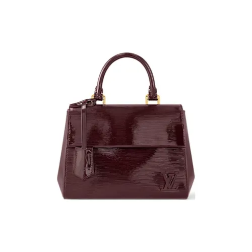 LOUIS VUITTON Cluny Коровья кожа Одно плечо Сумка Мини Женская Бордо Красный