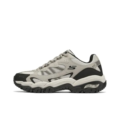 Skechers OUTDOOR MENS Устойчивый к истиранию Дышащий Поддержка Отскок Сцепление Низкий Верх Походная обувь Мужская Серый