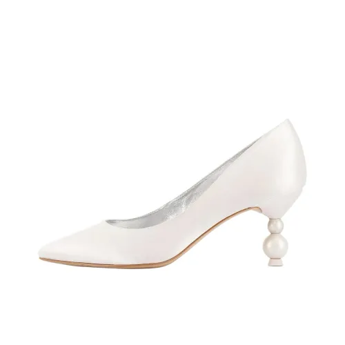 SOPHIA WEBSTER Perla Узкий каблук Высокие каблуки 7 см Женские Слоновая кость