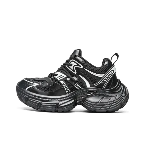 ORD Low-Top Platform Sneakers Black Unisex ORD Низкие кеды с платформой Черные Унисекс