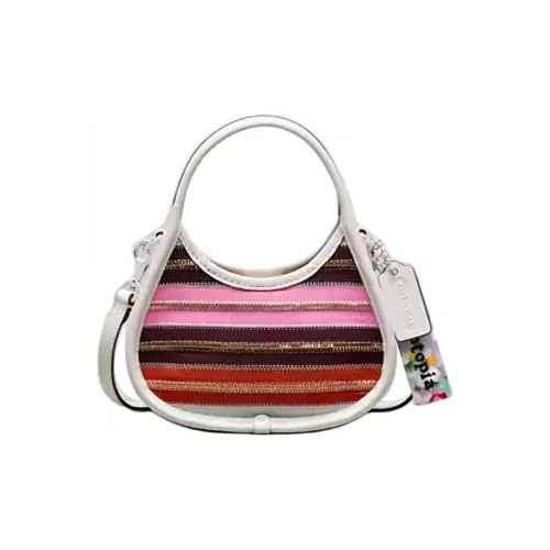 Coachtopia Кожа Сумка Сумка через плечо Сумка через плечо Мини Женская Розовая Многоцветная