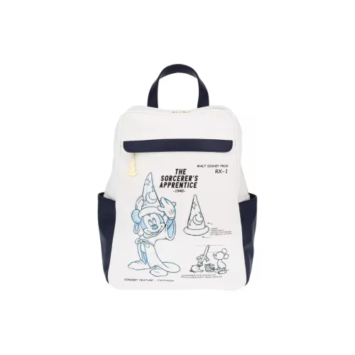 Disney Mickey Series Холст Рюкзак Женский Белый и Синий
