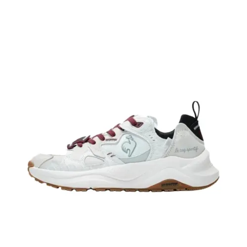 Le Coq Sportif Slip-resistant Abrasion-resistant Low-top Casual Women's White Red Л Кок Спортив Противоскользящий Устойчивый к истиранию Низкий Топ Повседневный Женский Белый Красный
