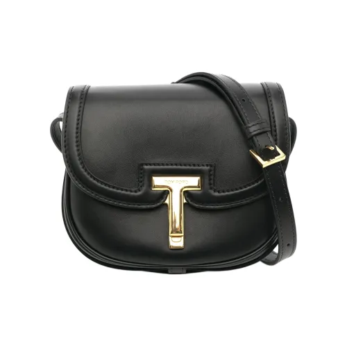 TF Телячья кожа Сумка через плечо Сумка на плечо Стандартная Женская Черная