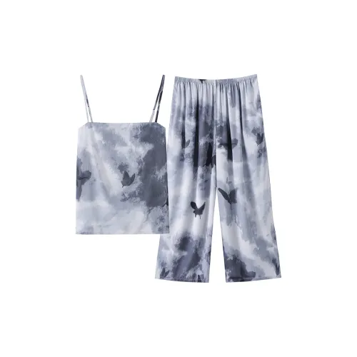 Qin Jing Пижамный комплект Женские Чернила