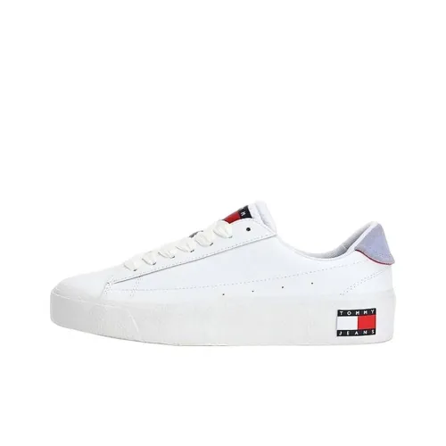 Tommy Hilfiger Tommy Jeans Vulcanized Low Топ Скейтборд Кроссовки Женские Белые