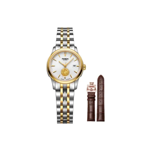 ROSDN Heritage Collection Механические часы из нержавеющей стали с ремешком женские часы белый циферблат