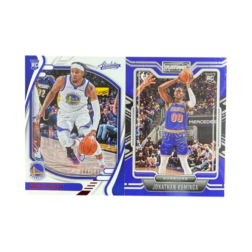 PANINI 2021 22 Warriors Новые Звезды Moody 149 Kuminga RC Особенная Карта Спортивные Карты 2 шт