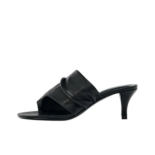 ZARA Слипоны Женские Черные