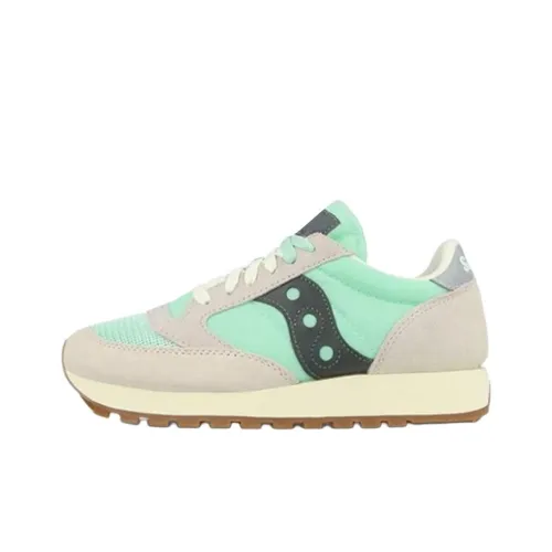 Saucony Jazz Original Vintage Slip-Resistant Abrasion-Resistant Low-Top Беговые кроссовки Женские Asphalt Gray