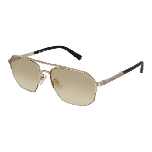 Police Титан Bio Металл Ацетат Нерегулярная форма Солнцезащитные очки Унисекс Золотой