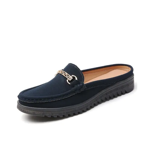 Reivanti противоскользящие домашние тапочки для женщин темно-синий цвет