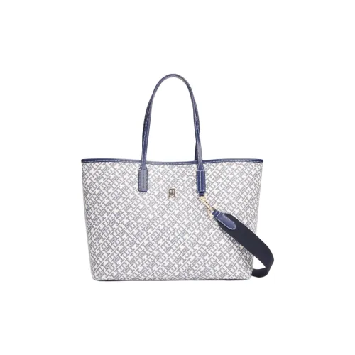 Tommy Hilfiger ПУ (полиуретан) Тоут Сумка Сумка для покупок Сумка через плечо Сумка на плечо Женская Синяя