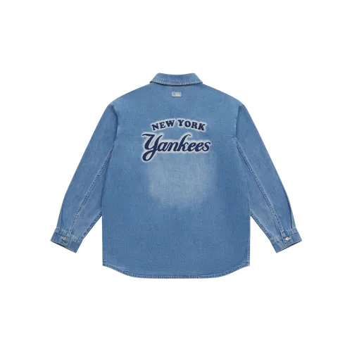 MLB Base Logo New York Yankees Рубашка Унисекс Light Blue
