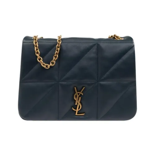 SAINT LAURENT Jamie Lambskin Сумка через плечо Medium Женская Navy Синий