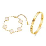 Счастливый Клевер Четырехлистный Коллекция (Белый)