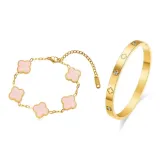 Счастливый Клевер Четырехлистный Коллекция (Розовый)