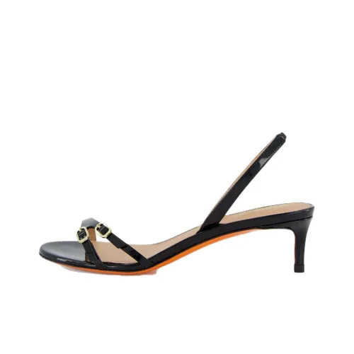 Santoni Слипоны Женские Черные