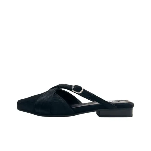 ALOHAS Домашние тапочки Женские Черные