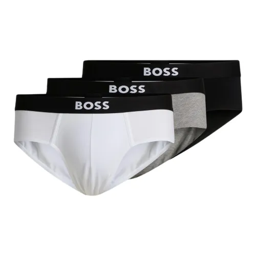 Hugo Boss 3 пачки мужские трусы-бикини - белый + серый + черный