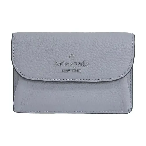 Kate Spade Кожа Держатель для карт кошелек Унисекс Серый