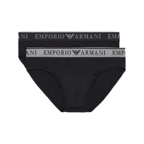 EMPORIO ARMANI SS25 Трусы Мужские 2 упаковки Черный