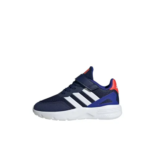 Adidas Nebzed Slip-resistant Abrasion-resistant Low Top Kids Lifestyle Shoes Dark Blue Kids