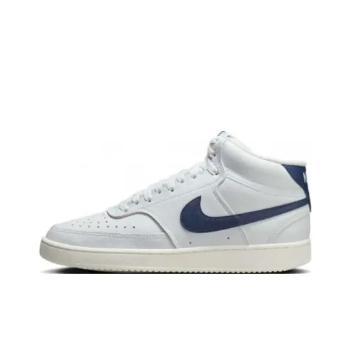 Nike Court Vision Скейтборд Кроссовки MID Топ Белый/Синий Женские