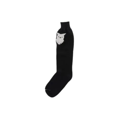 Maison Margiela 1 шт Черные Женские Колено Высокие Носки