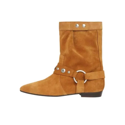 ISABEL MARANT Stania Ботильоны Женские Коричнево-желтые