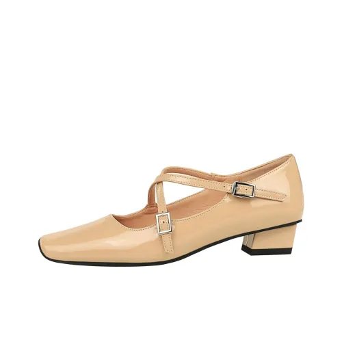 QITUMAUL Грубый каблук Мэри Джейн туфли 3 см женские