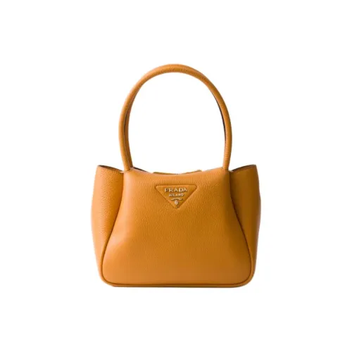 PRADA Телячья кожа Сумка Женская Янтарная