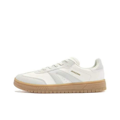 QIAODAN Departure Slip-resistant Low Top Скейтборд Кроссовки Мужские Белые Серые