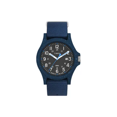 TIMEX Reclaim Ocean Collection Мужские часы Кварцевый механизм Пластиковый ремешок 40 мм Черный циферблат