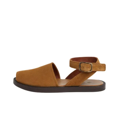 Loro Piana Deia Walk one Ремень Сандалии Мужские Коричневые
