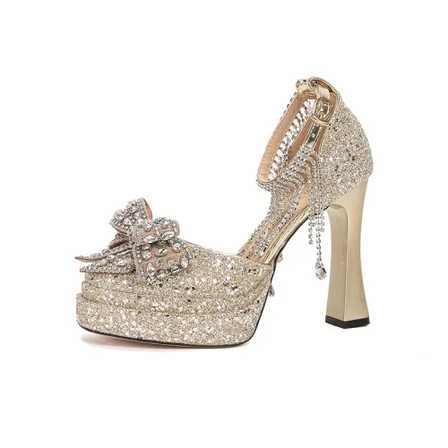 Bamiti Грубый каблук Высокие каблуки 11 см Женские