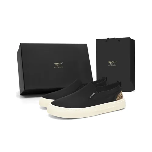 SEPTWOLVES Низкие кеды мужские черные
