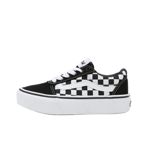 VANS Ward Аbrasion Resistant Низкие Кеды для Детей Lifestyle Shoes Черный Белый Подростки