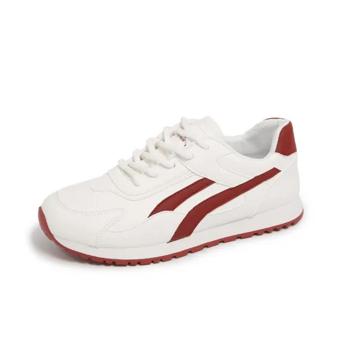 TONYBEAR MID Топ Повседневная обувь Женская Белый Красный