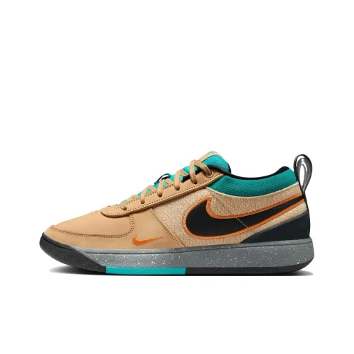 Nike Book 1 Баскетбольные кроссовки Low Топ Бежевый Черный Мужской