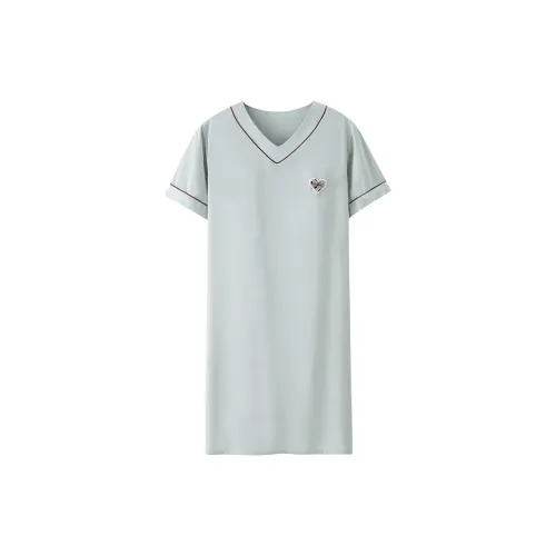 Qin Jing Ночная сорочка Женская Зеленая