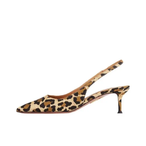 AQUAZZURA Purist Узкий каблук Высокие каблуки 5 см Женские Коричневый