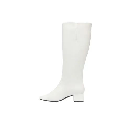 Carel Malaga Колено Высокие сапоги 4CM Женские Белые