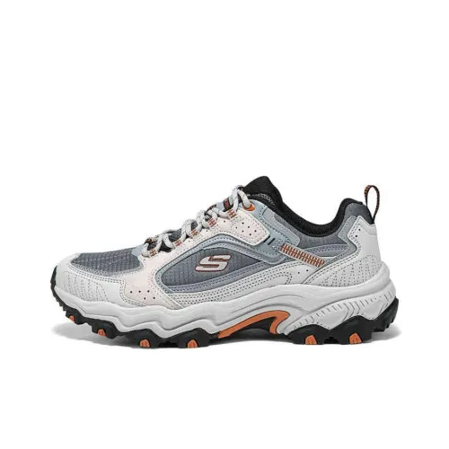 Skechers Outdoor Амортизация Покрытие Поддержка Низкий Топ Походная Обувь Мужская Серый Черный