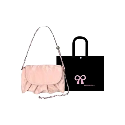 HACIN Artificial Leather Shoulder Bag Standard Women's Pink White HACIN Искусственная кожа Сумка через плечо Стандартная Женская Розовая Белая