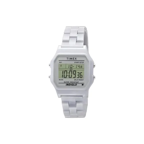 TIMEX Classic Collection Кварцевые наручные часы механизм ремешок из смолы 39*35,5 мм серебристый циферблат унисекс