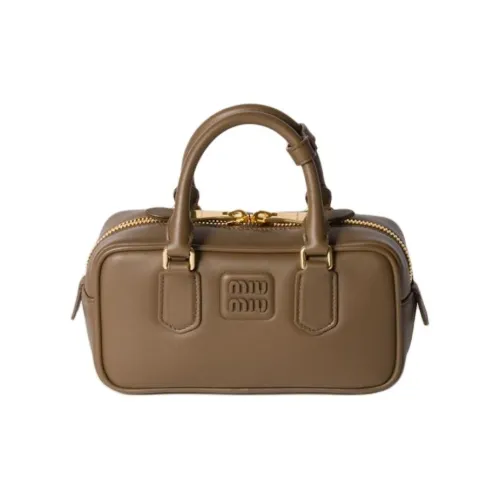 MIU MIU Arcadie Series Телячья кожа Одно плечо Сумка Стандартная Женская Тундровый